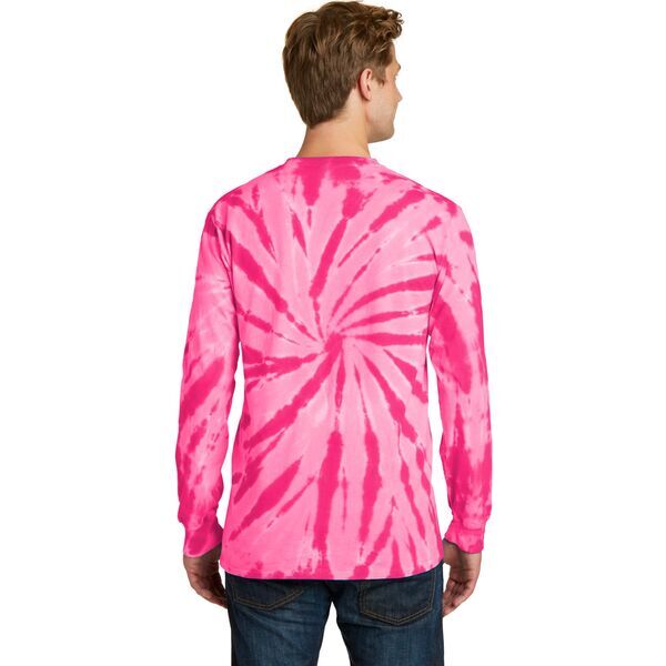 Port & Company® Essential Tie-Dye Men's Long Sleeve Tee