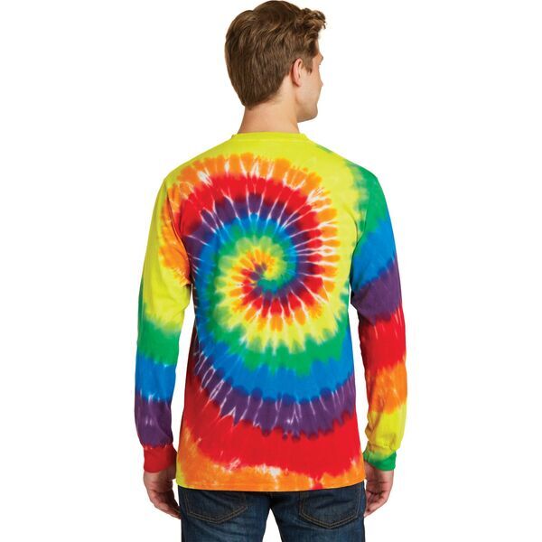 Port & Company® Essential Tie-Dye Men's Long Sleeve Tee