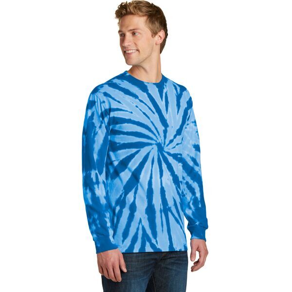 Port & Company® Essential Tie-Dye Men's Long Sleeve Tee