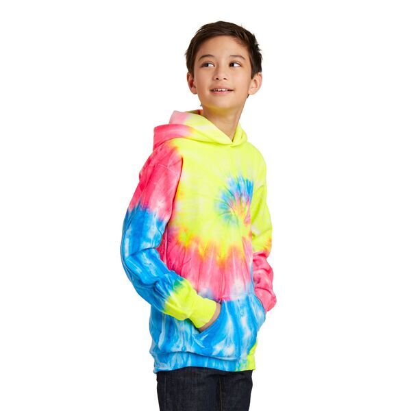 Port & Company® Essential Tie-Dye Youth Kanga Hoodie