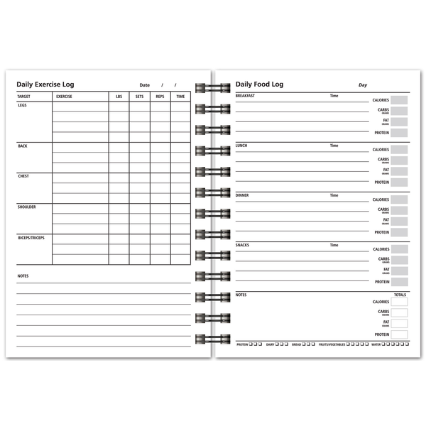 Exercise & Nutrition Journal, 5" x 7"