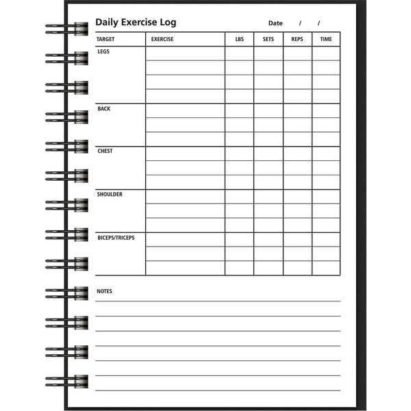Exercise Tracker Journal, 5" x 7"