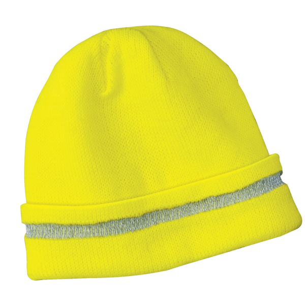 CornerStone® Enhanced Visibility Beanie with Reflective Stripe