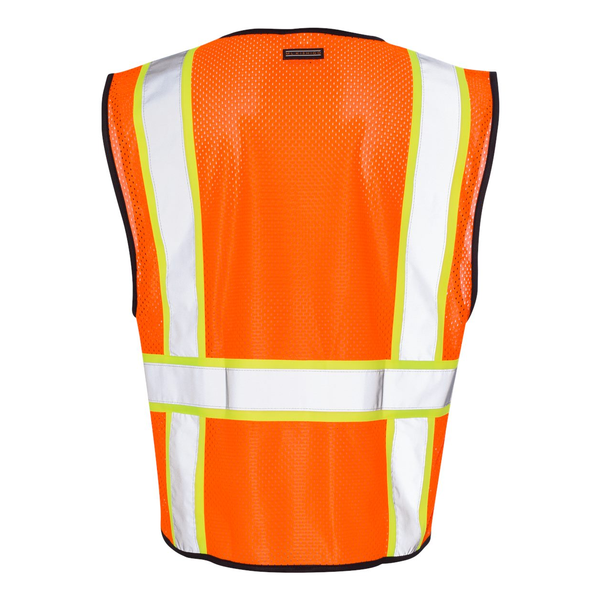 ML Kishigo® Economy Contrast Safety Vest with Zipper Closure