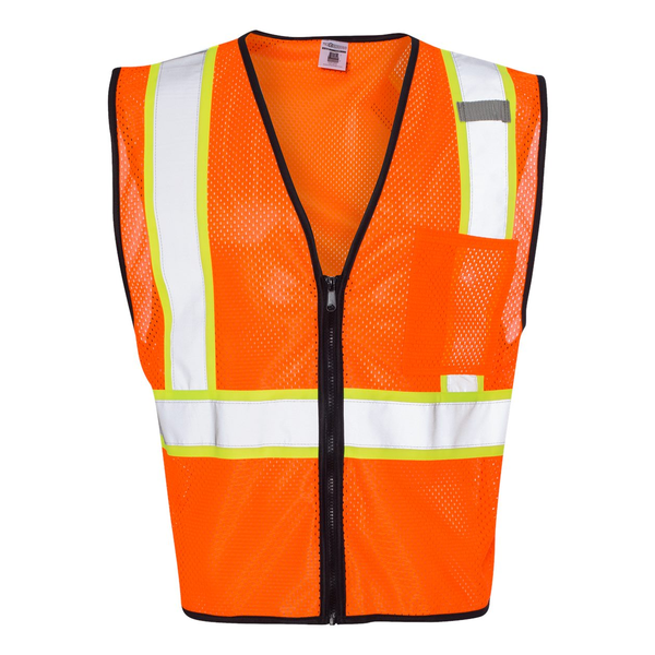 ML Kishigo® Economy Contrast Safety Vest with Zipper Closure