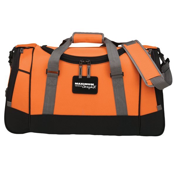 Deluxe 600D Polyester Travel Duffel, 22"