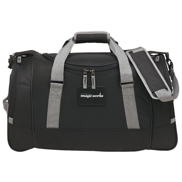 Deluxe 600D Polyester Travel Duffel, 22"