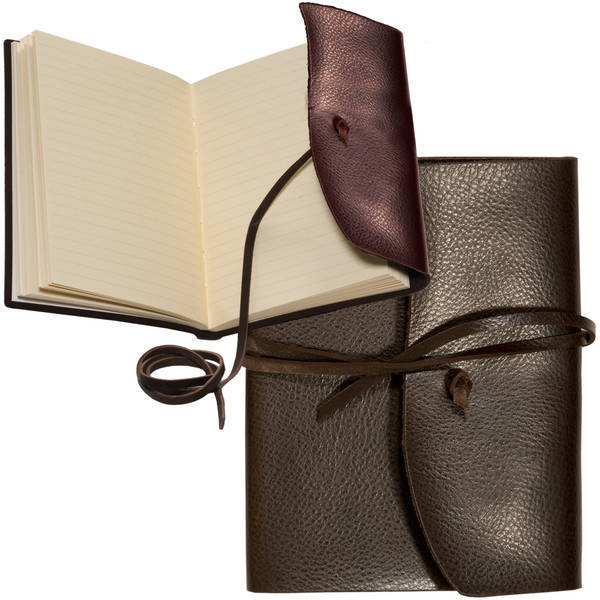 Americana Leather-Wrapped Journal, 5-1/4" x 6-3/4"