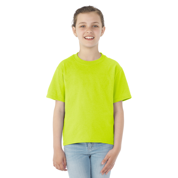 JERZEES® Dri-Power® Active 50/50 Youth Performance Tee, Safety Colors