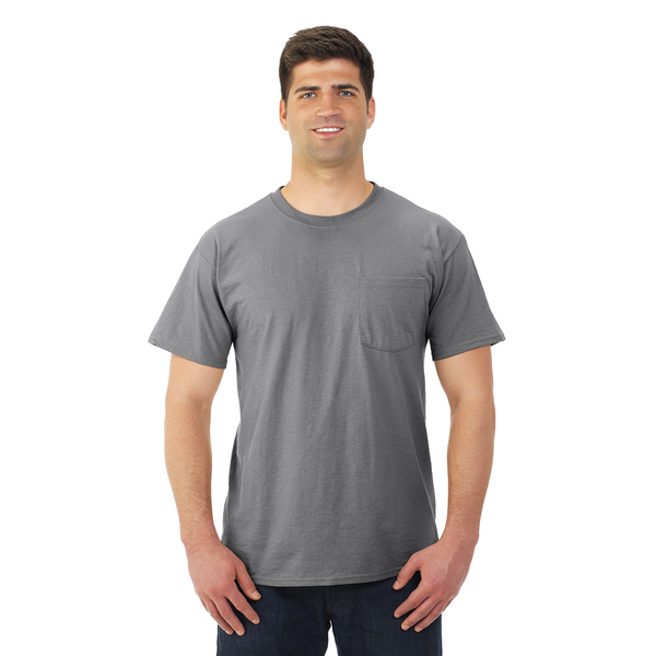 JERZEES® Dri-Power® Active 50/50 Men's Performance Pocket Tee