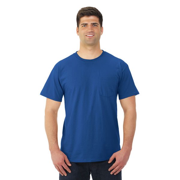 JERZEES® Dri-Power® Active 50/50 Men's Performance Pocket Tee