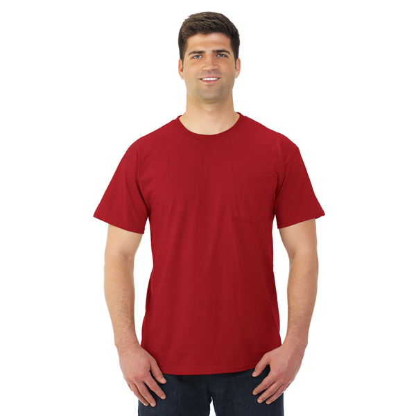 JERZEES® Dri-Power® Active 50/50 Men's Performance Pocket Tee