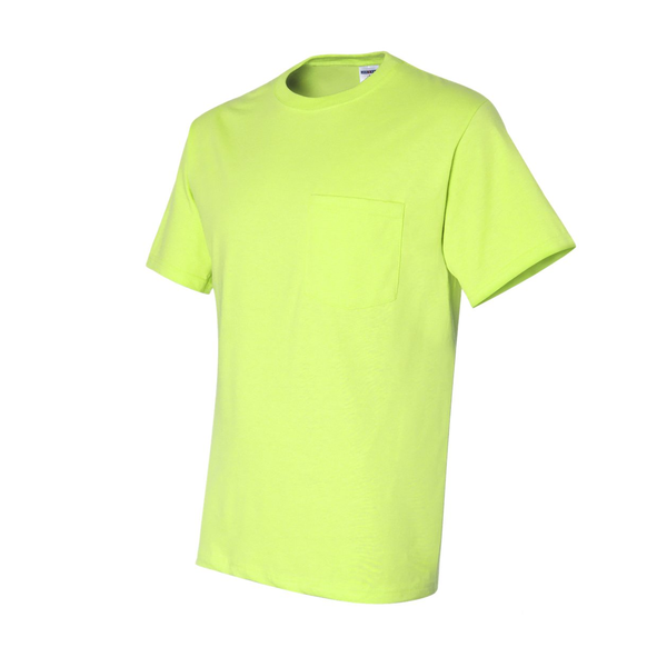 JERZEES® Dri-Power® Active 50/50 Men's Performance Pocket Tee, Safety Colors