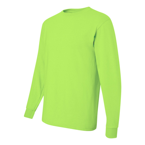 JERZEES® Dri-Power® Active 50/50 Men's Long Sleeve Performance Tee, Safety Colors