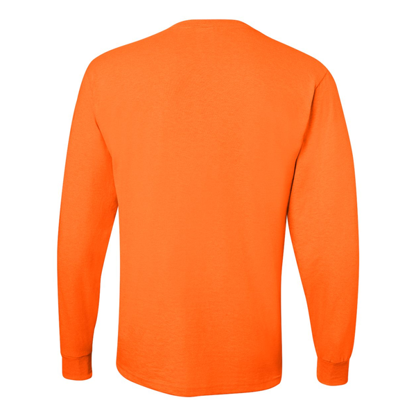 JERZEES® Dri-Power® Active 50/50 Men's Long Sleeve Performance Tee, Safety Colors