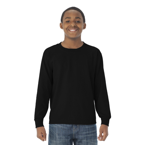 JERZEES® Dri-Power® Active 50/50 Youth Long Sleeve Performance Tee