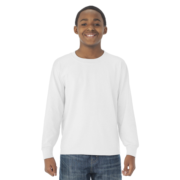 JERZEES® Dri-Power® Active 50/50 Youth Long Sleeve Performance Tee