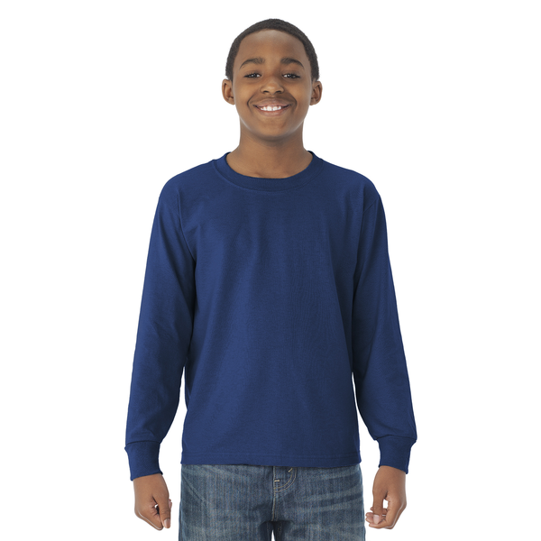 JERZEES® Dri-Power® Active 50/50 Youth Long Sleeve Performance Tee