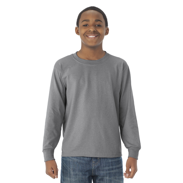 JERZEES® Dri-Power® Active 50/50 Youth Long Sleeve Performance Tee