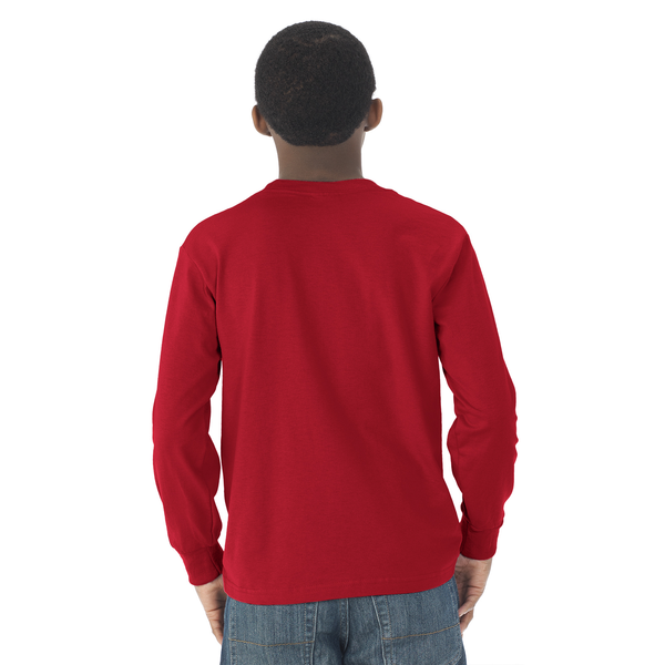 JERZEES® Dri-Power® Active 50/50 Youth Long Sleeve Performance Tee