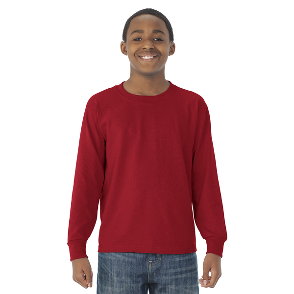 JERZEES® Dri-Power® Active 50/50 Youth Long Sleeve Performance Tee