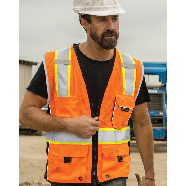 ML Kishigo® Black Series Heavy Duty Safety Vest
