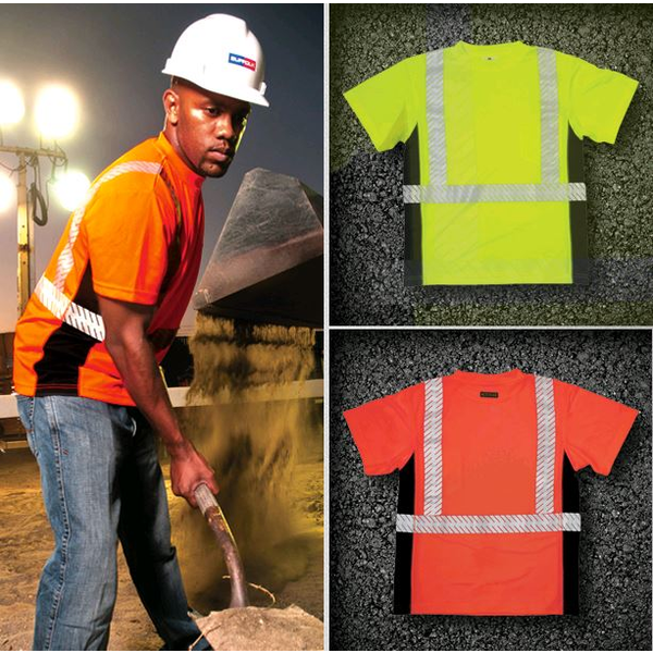 ML Kishigo® Black Series Microfiber Men's Performance Safety Tee