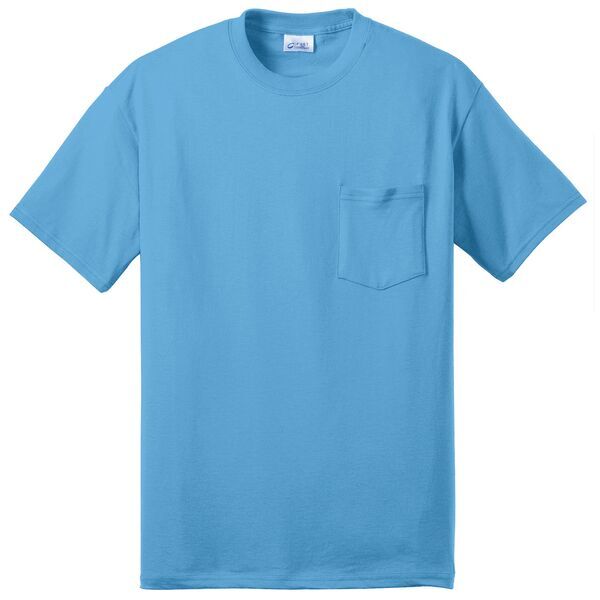 Port & Company® 50/50 Cotton/Poly Men's Pocket Tee