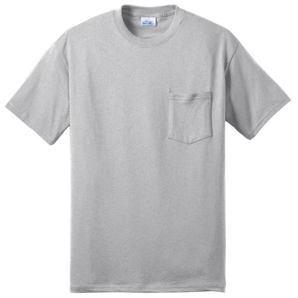 Port & Company® 50/50 Cotton/Poly Men's Pocket Tee