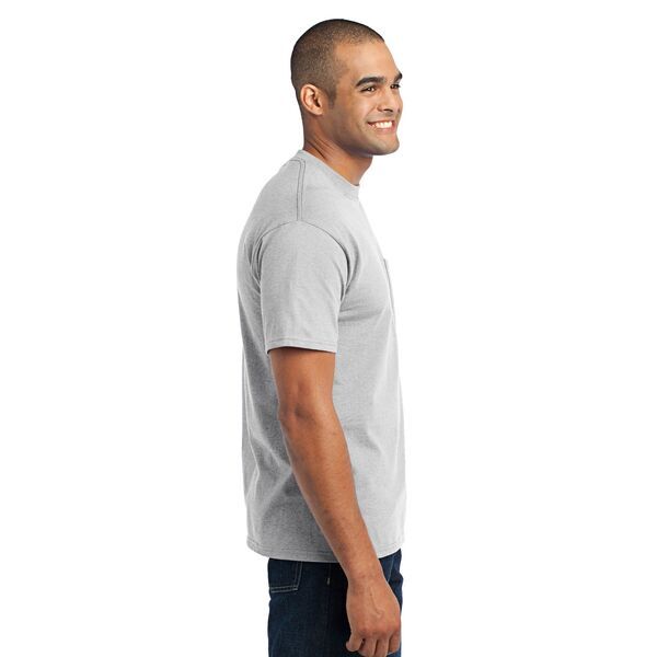 Port & Company® 50/50 Cotton/Poly Men's Pocket Tee