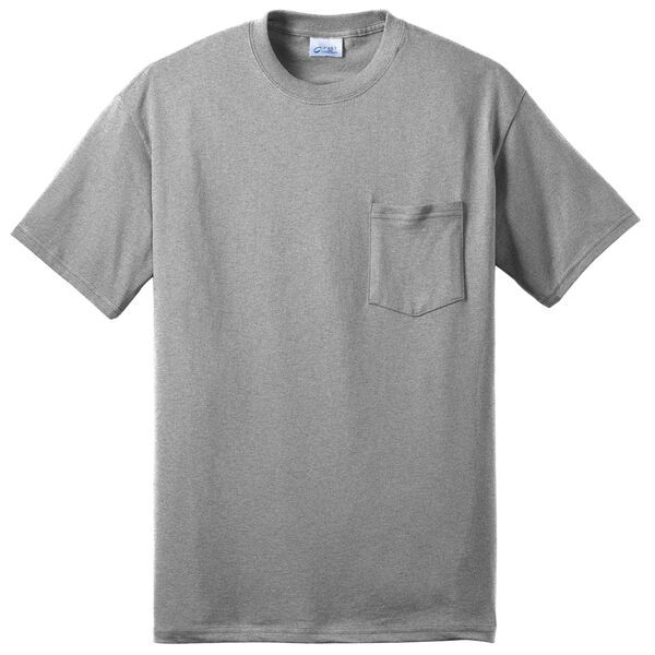 Port & Company® 50/50 Cotton/Poly Men's Pocket Tee