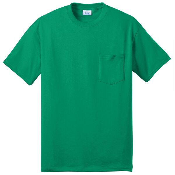 Port & Company® 50/50 Cotton/Poly Men's Pocket Tee