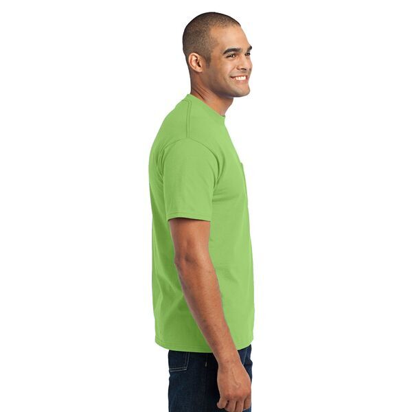 Port & Company® 50/50 Cotton/Poly Men's Pocket Tee