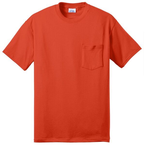 Port & Company® 50/50 Cotton/Poly Men's Pocket Tee