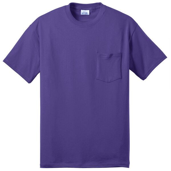 Port & Company® 50/50 Cotton/Poly Men's Pocket Tee