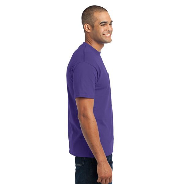 Port & Company® 50/50 Cotton/Poly Men's Pocket Tee