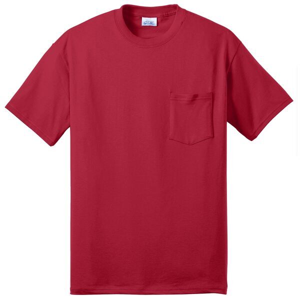 Port & Company® 50/50 Cotton/Poly Men's Pocket Tee