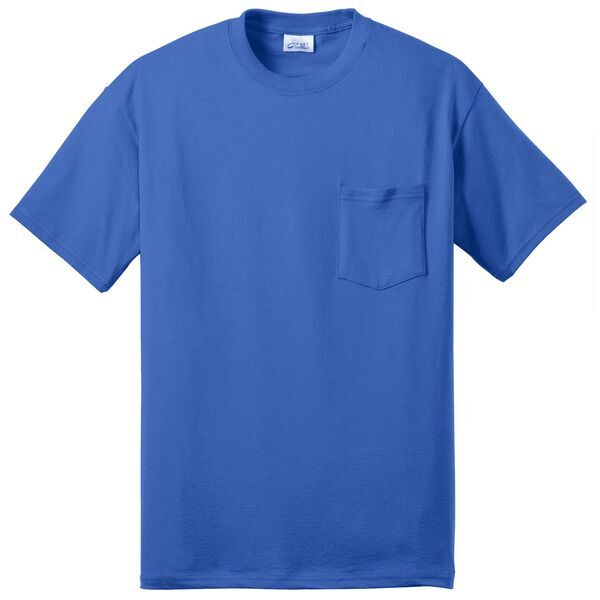 Port & Company® 50/50 Cotton/Poly Men's Pocket Tee