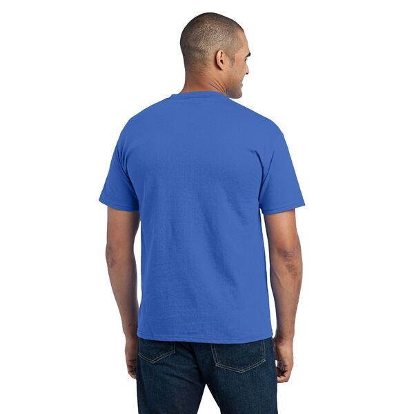 Port & Company® 50/50 Cotton/Poly Men's Pocket Tee