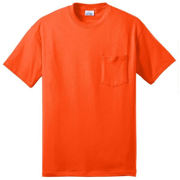 Port & Company® 50/50 Cotton/Poly Men's Pocket Tee
