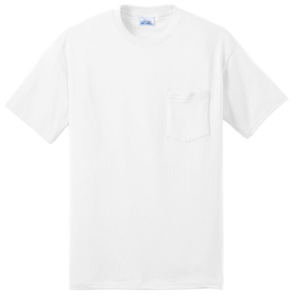 Port & Company® 50/50 Cotton/Poly Men's Pocket Tee