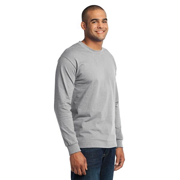 Port & Company® 50/50 Cotton/Poly Men's Long Sleeve Tee