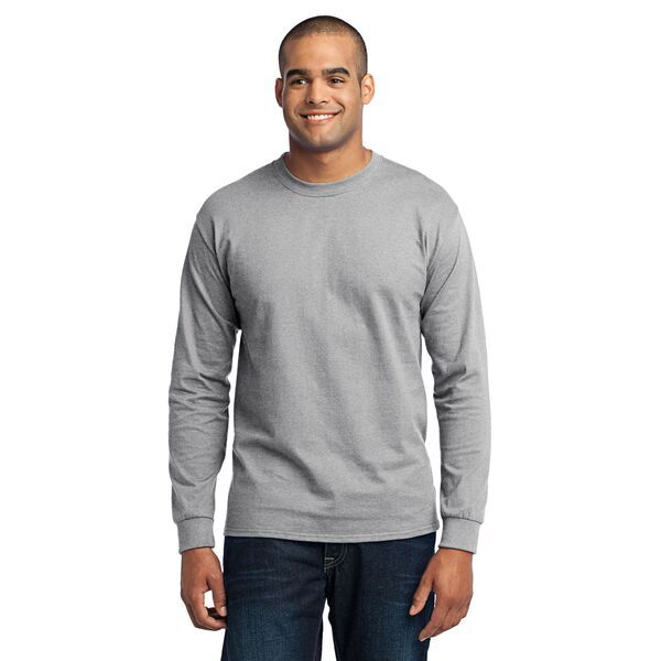 Port & Company® 50/50 Cotton/Poly Men's Long Sleeve Tee
