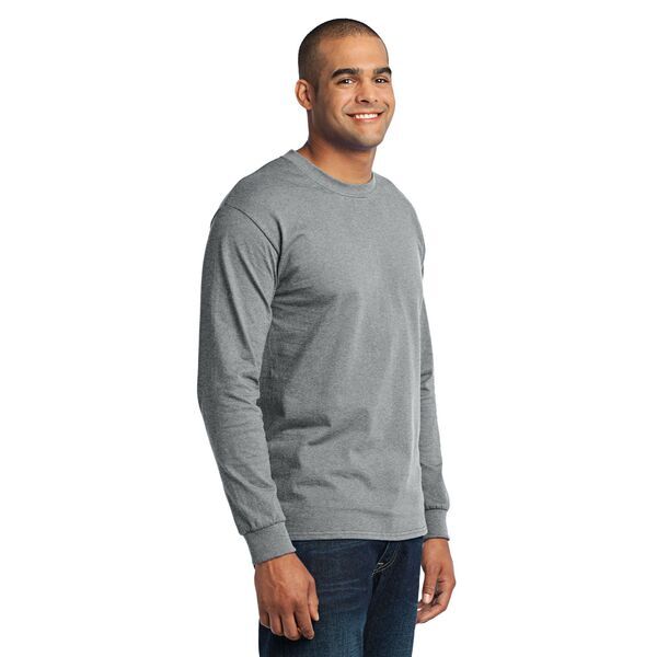 Port & Company® 50/50 Cotton/Poly Men's Long Sleeve Tee