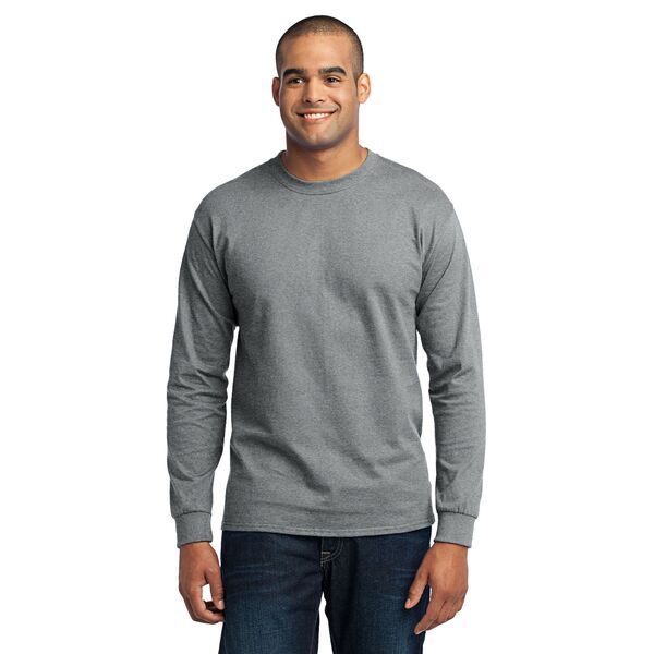 Port & Company® 50/50 Cotton/Poly Men's Long Sleeve Tee
