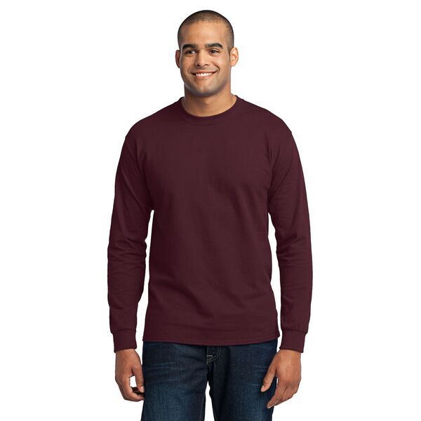 Port & Company® 50/50 Cotton/Poly Men's Long Sleeve Tee