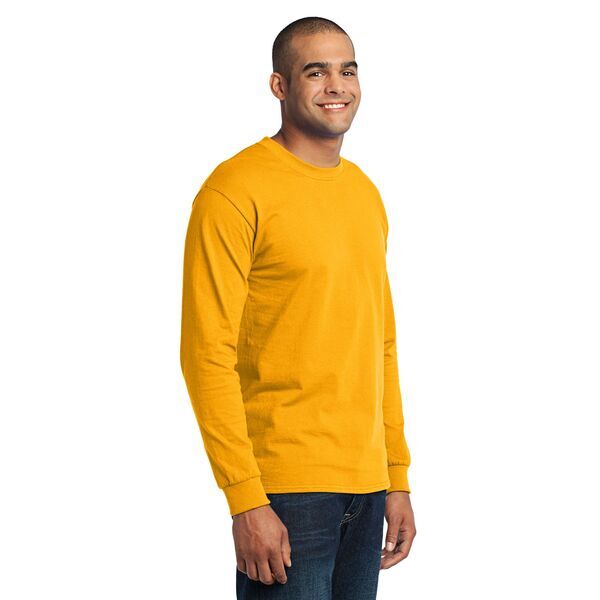 Port & Company® 50/50 Cotton/Poly Men's Long Sleeve Tee