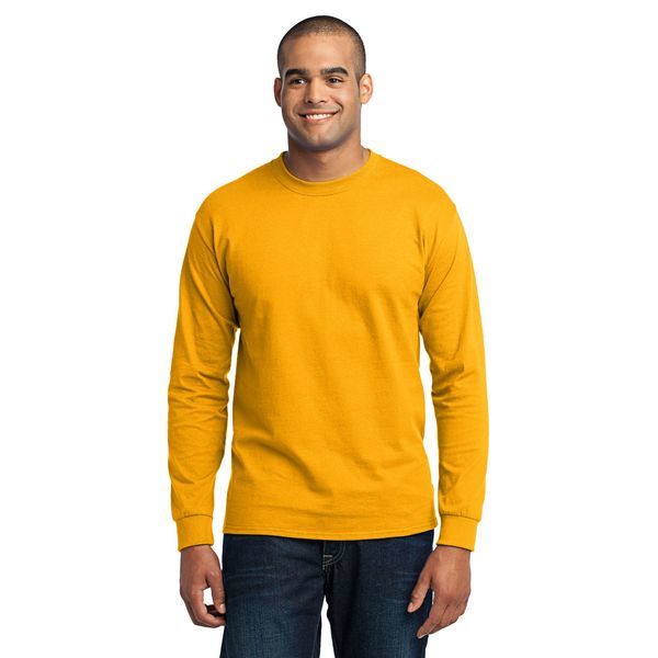 Port & Company® 50/50 Cotton/Poly Men's Long Sleeve Tee
