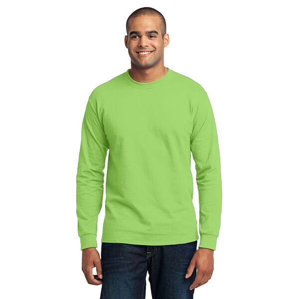 Port & Company® 50/50 Cotton/Poly Men's Long Sleeve Tee