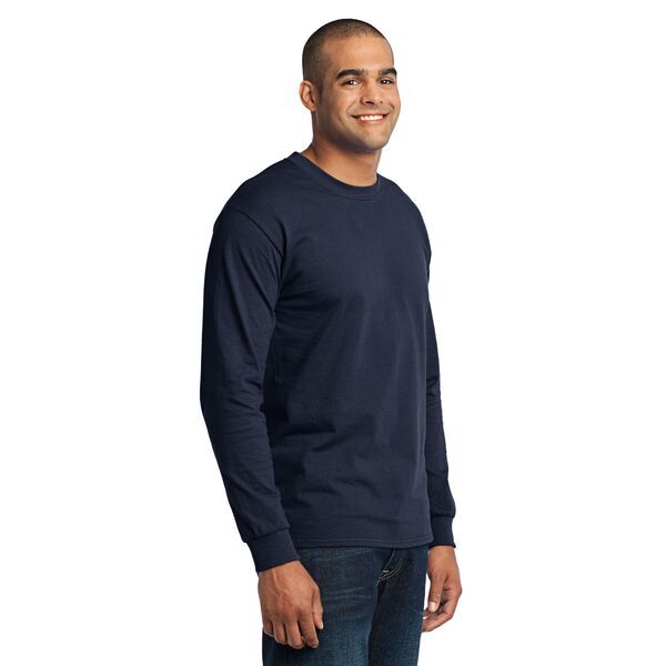 Port & Company® 50/50 Cotton/Poly Men's Long Sleeve Tee